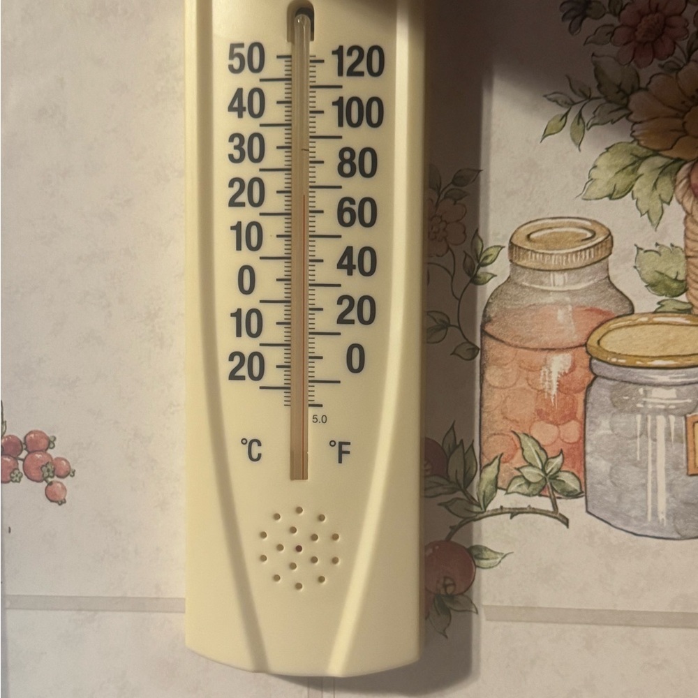 Vintage Springfield White Thermometer Made In USA Wall Mount
